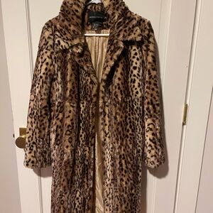 Moda International Animal Print Teddy Jacket